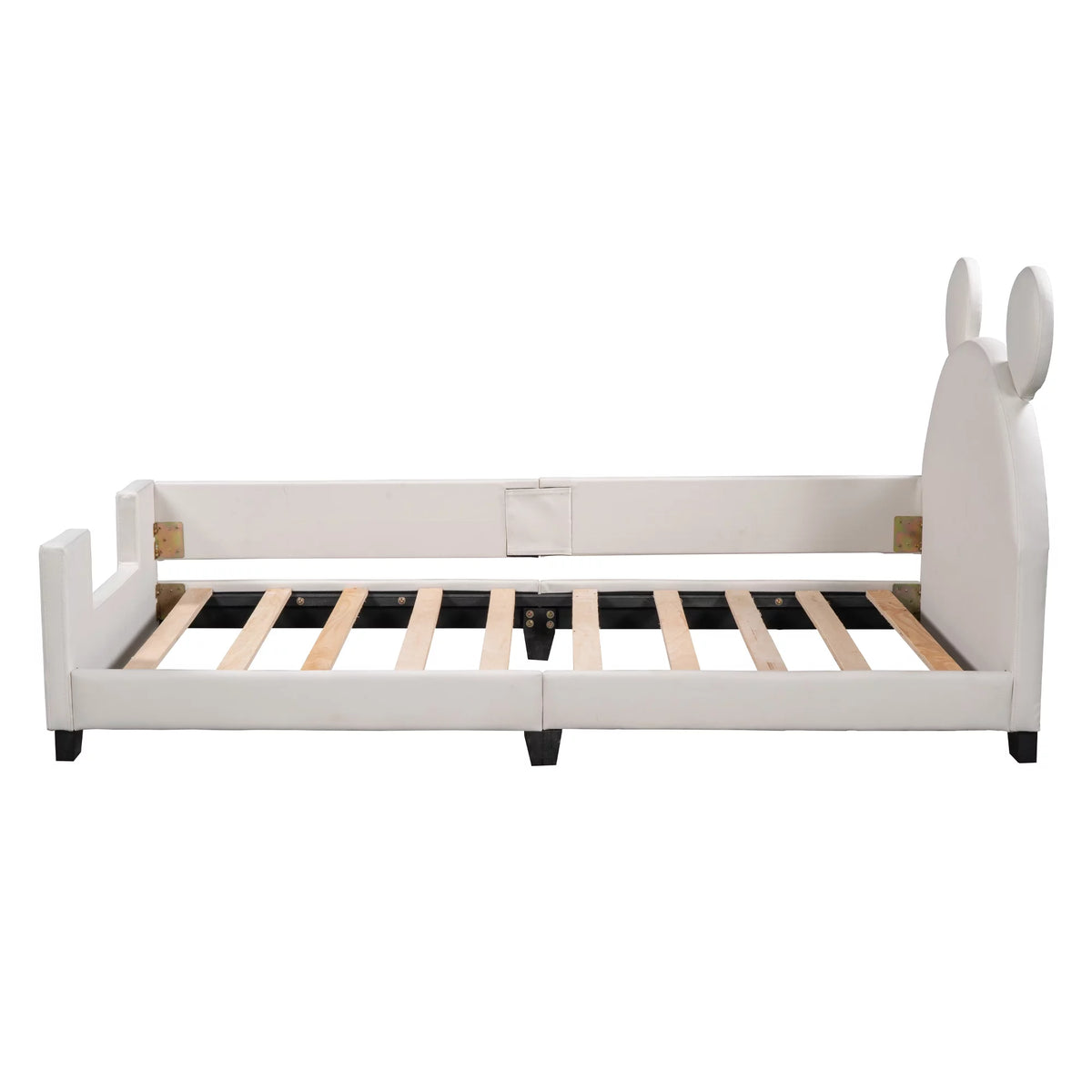 White Twin Size Upholstery Daybed with Headboard O132