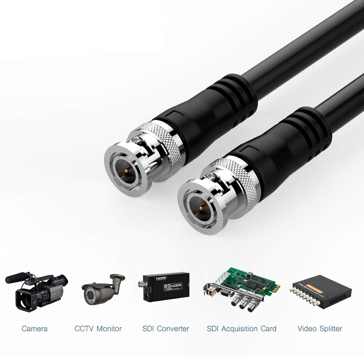 100ft 75 Ohm BNC to BNC Coax Cable P9788