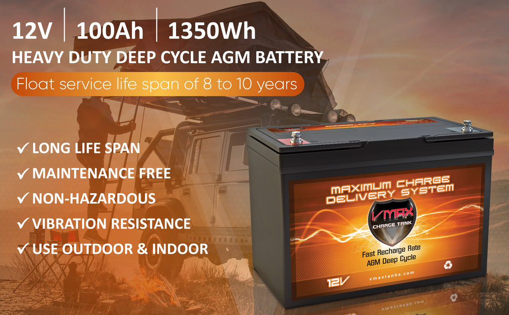 12V 100Ah AGM Deep Cycle Battery X558