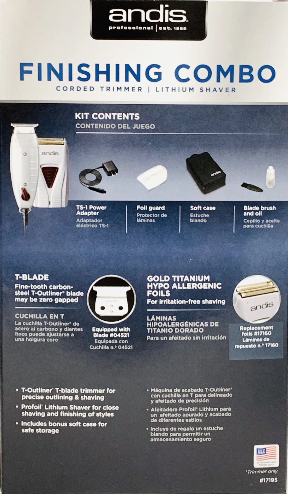 T-Outliner Trimmer & Pro-Foil Lithium Shaver D226