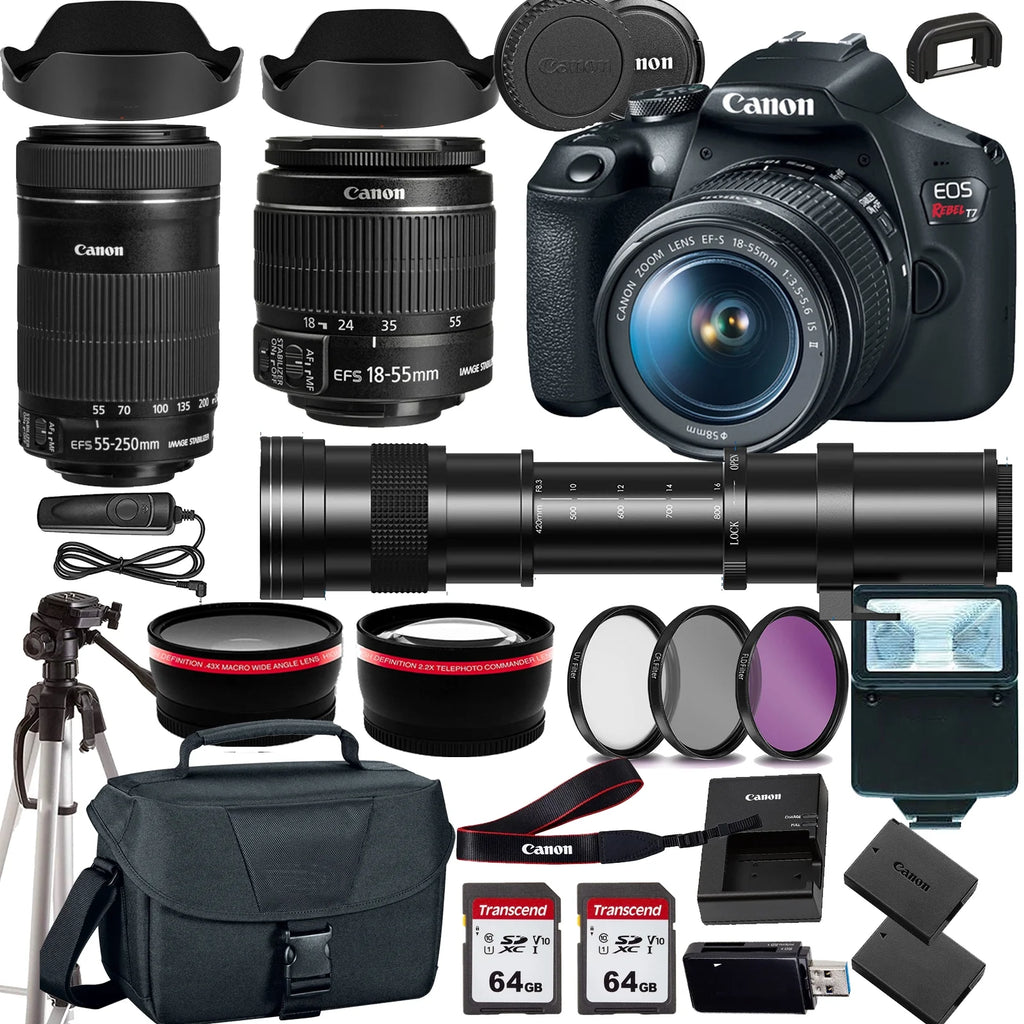 DSLR Camera with 18-55mm Lens and Case W92876