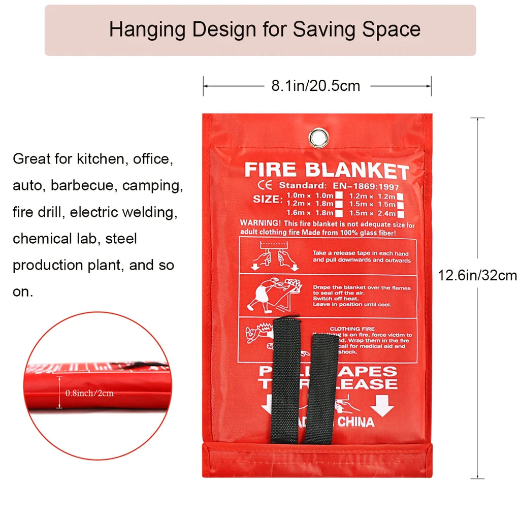 Fire Blanket 2 Pack with Gloves S340980