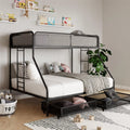 Black Metal Bunk Bed with Storage Drawers S968346