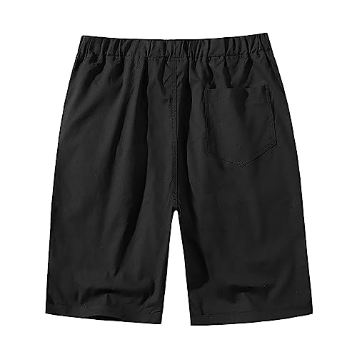Men's Casual Shorts 5" Elastic Waist Drawstring Lightweight Regular Fit with Pockets K71812