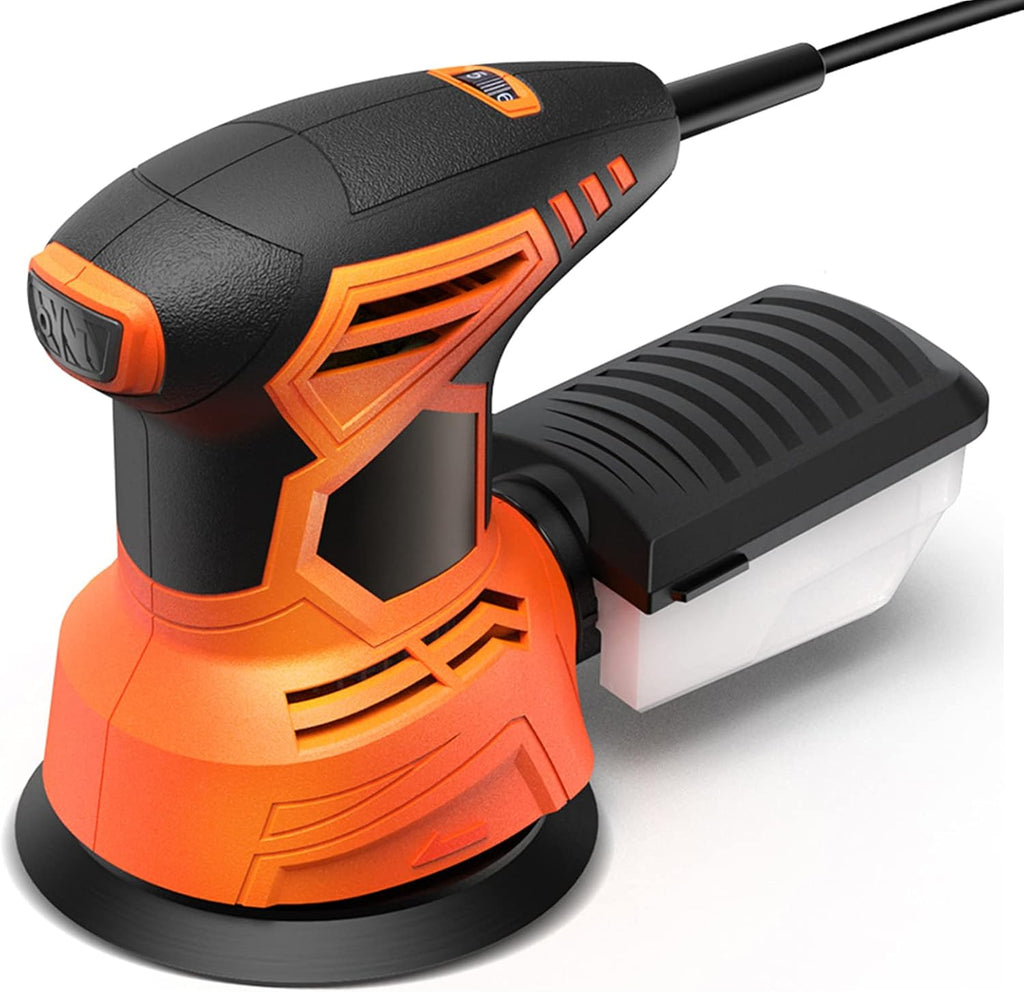 200W 5 Inches Palm Sander with 12pcs Sanding Paper, Pack of 2 W7548