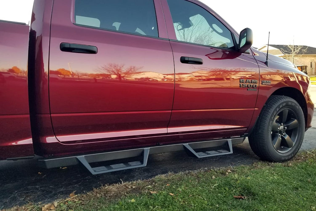 Black Drop Side Steps Running Boards for Tacoma Double Cab J9129
