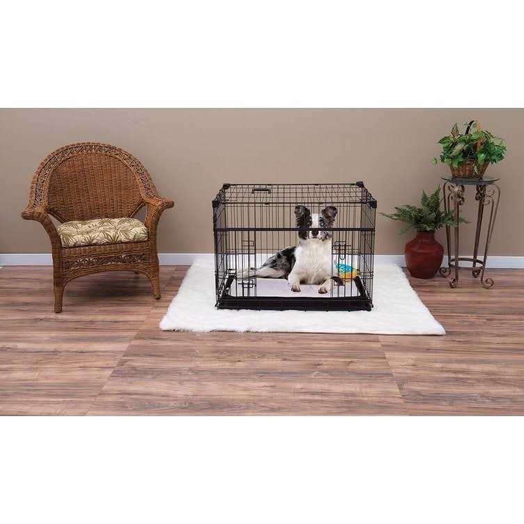 Sliding Double Door Dog Crate W169