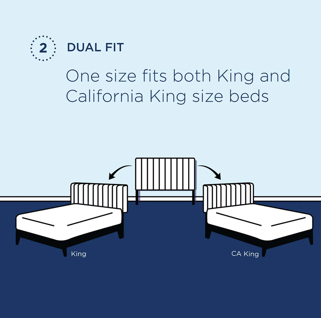 King and California King Black Faux Leather Upholstered Headboard Z3235