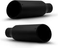 2PCS 2.5 Inch Inlet Black Exhaust Tips Stainless Steel Pack of 2 U5471