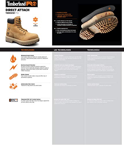 Direct Attach 6 Inch Soft Toe Insulated Waterproof Industrial Work Boot O741