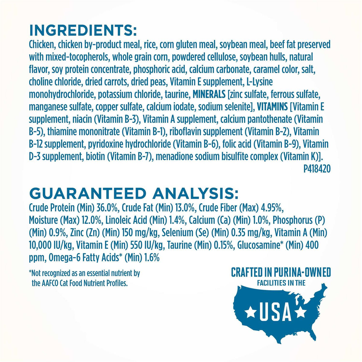 High Protein Natural Senior Dry Cat Food M743291