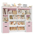 Pink Toy Storage Organizer with Drawers and Removable Bins U241