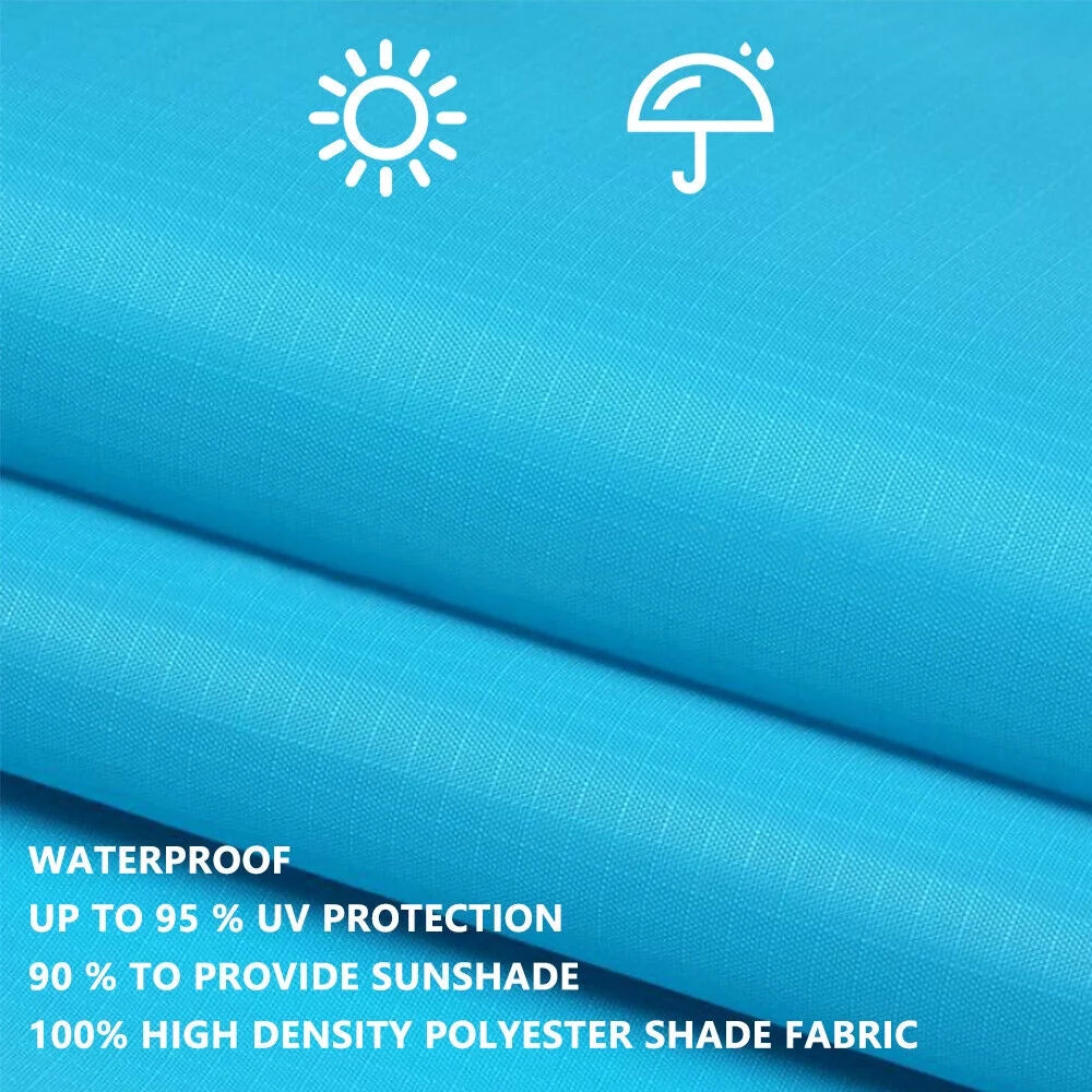 Blue 10'x10' Portable Beach Tent Sun Shelter D867399