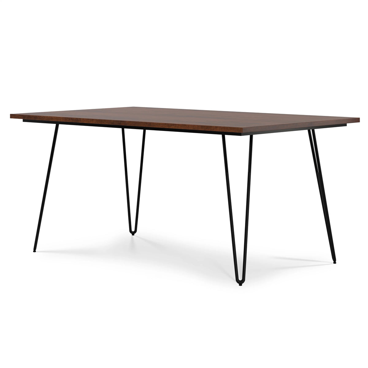 Solid Mango Wood and Metal 66 inch x 40 inch Rectangle Dining Table C483