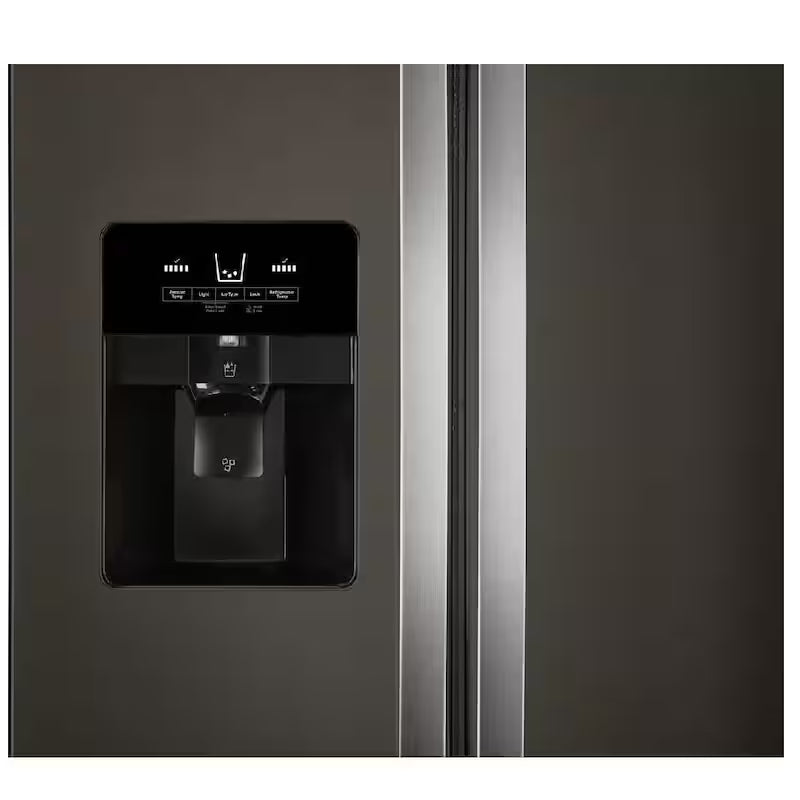 Black Stainless Side by Side Refrigerator Y589627
