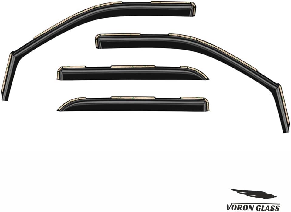 4 Pieces In-Channel Rain Guards for Trucks Crew Cab I126834