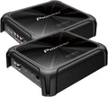 600W Class FD 4-Channel Amplifier with Wired Bass Boost Remote and Mono Car Amplifier B2948