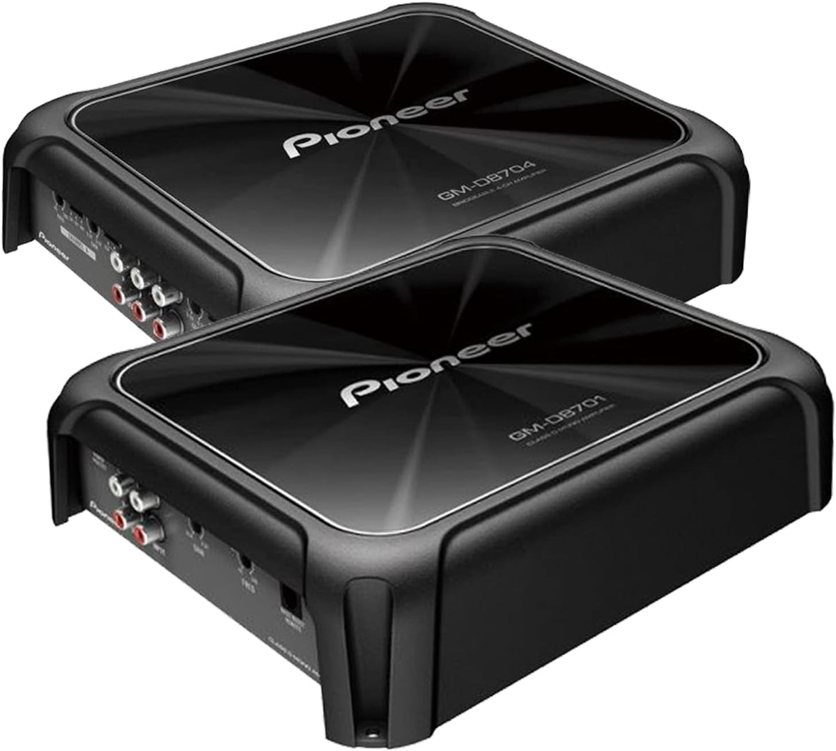 600W Class FD 4-Channel Amplifier with Wired Bass Boost Remote and Mono Car Amplifier B2948
