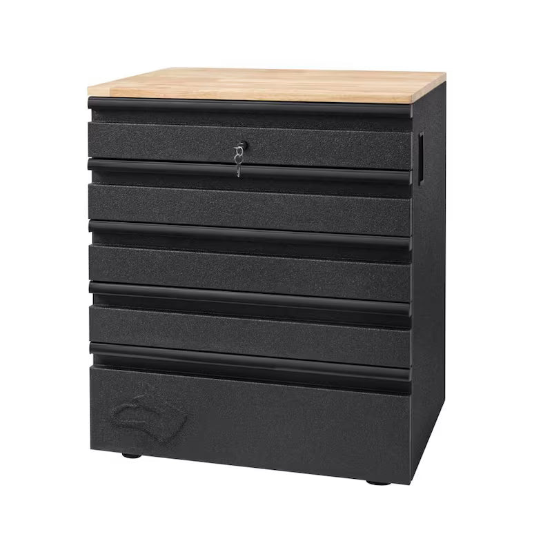 6-Piece Welded Steel Garage Storage System in Black X166
