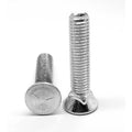 3/8 inch-16 x 1 3/4 inch Coarse Thread Grade 5 Plow Bolt Flat Head Medium Carbon Steel Zinc Plated Pk 700 X8674