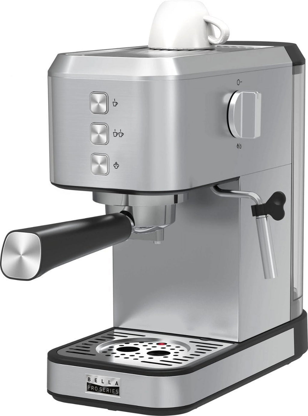 Slim Espresso Machine with 20 Bars of Pressure Stainless Steel P1638