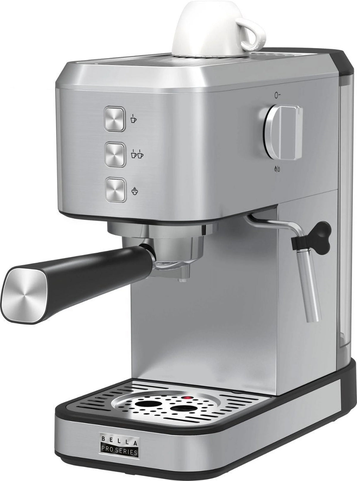 Slim Espresso Machine with 20 Bars of Pressure Stainless Steel P1638