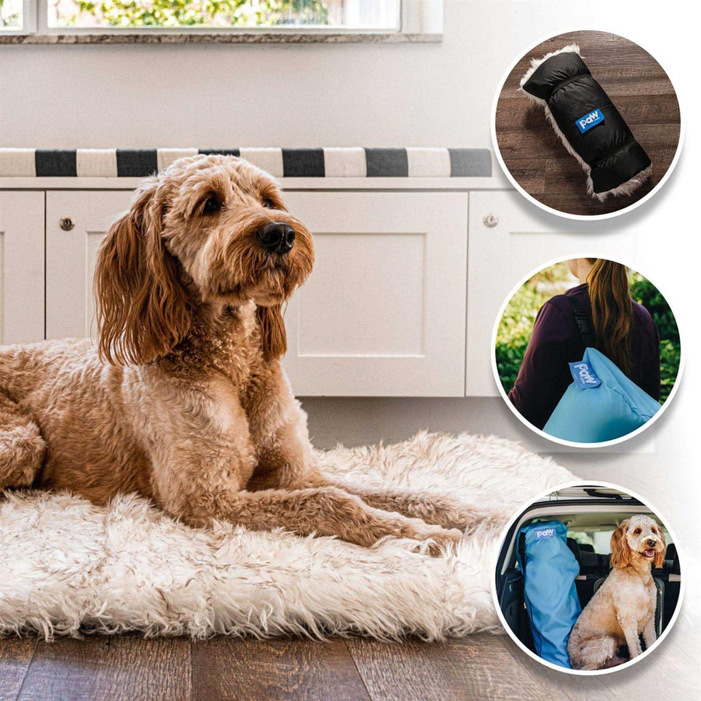 White Portable Orthopedic Dog Bed Z1762
