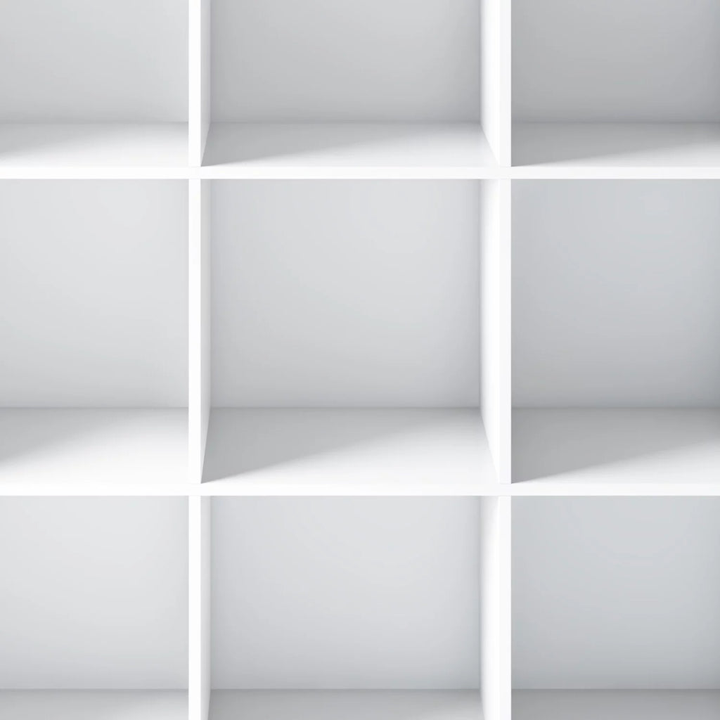 White 9 Cube Solid Wood Bookcase and Storage Unit C34797
