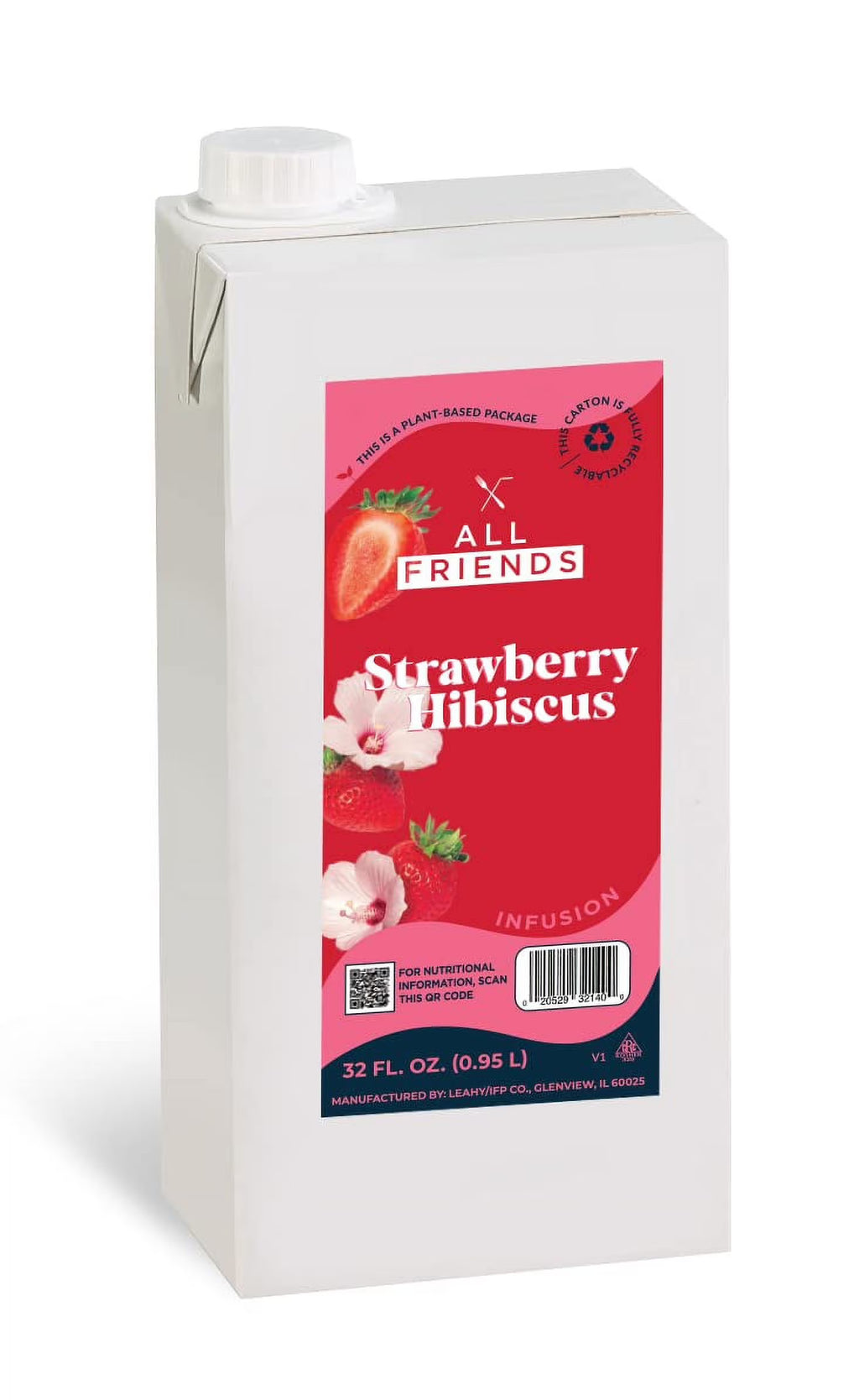 32Oz Beverage Infusions (Strawberry Hibiscus, 6 Aseptic Cartons) H518429