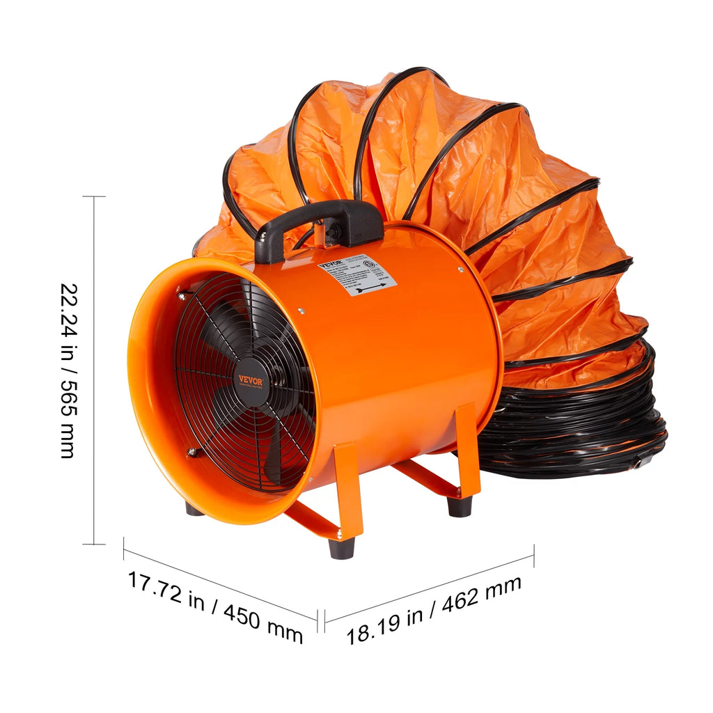 16" Portable Extractor Fan Blower with 33ft Duct Hose M772651