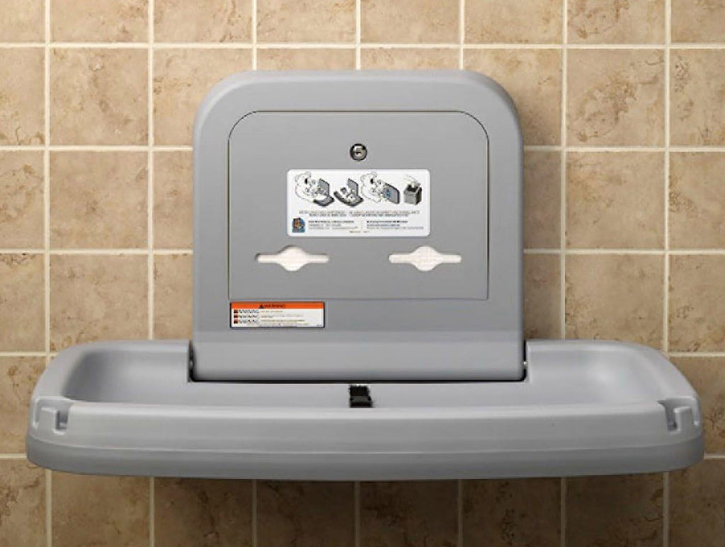 Grey Baby Changing Station with S/S Veneer C60251