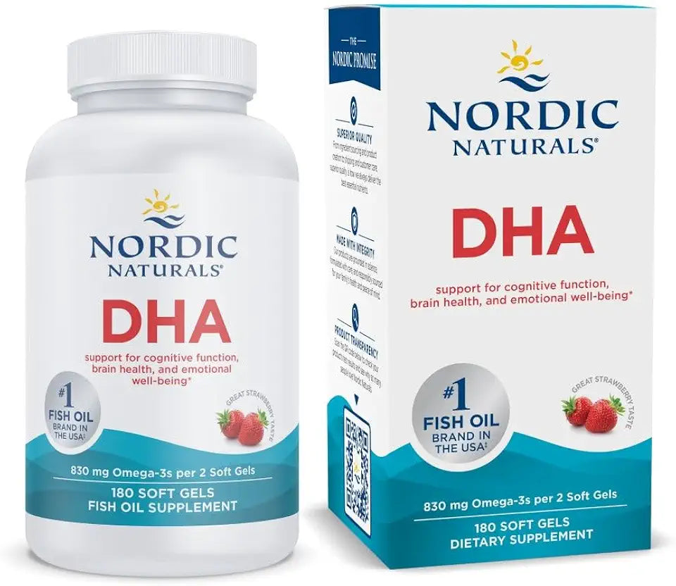 Strawberry 830 mg Omega-3 DHA Soft Gels J4797