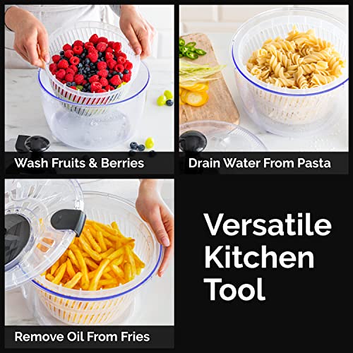 Salad Spinner with Storage Lid, Drain, Bowl, and Colander - 3.7 Qt F809284
