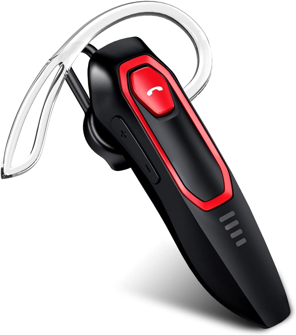 Bluetooth Headset v5.0, 30Hrs Talk Time, 150ft Wireless Range, Ultra-Light, Pack of 2 O13748