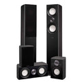 Black 5.0 Channel Surround Sound Speaker System J4051