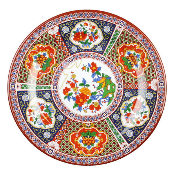 14 1/8x22 Round Melamine Plate - 12/Pack S137