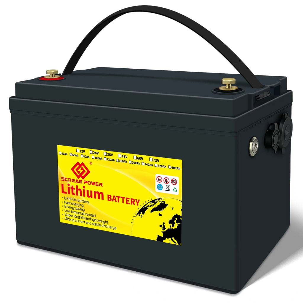 24V 60Ah LiFePO4 Battery with 100A BMS M987230