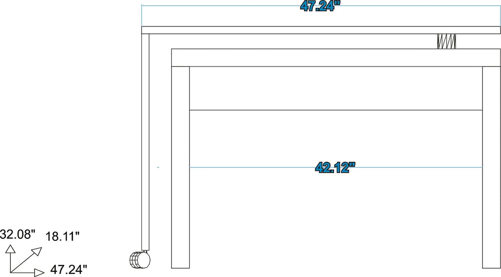 Nested Desk with Swivel Y77375