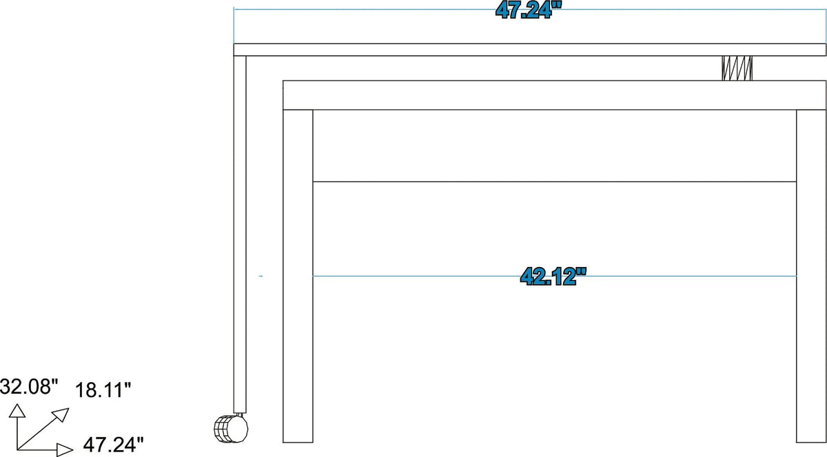 Nested Desk with Swivel Y77375