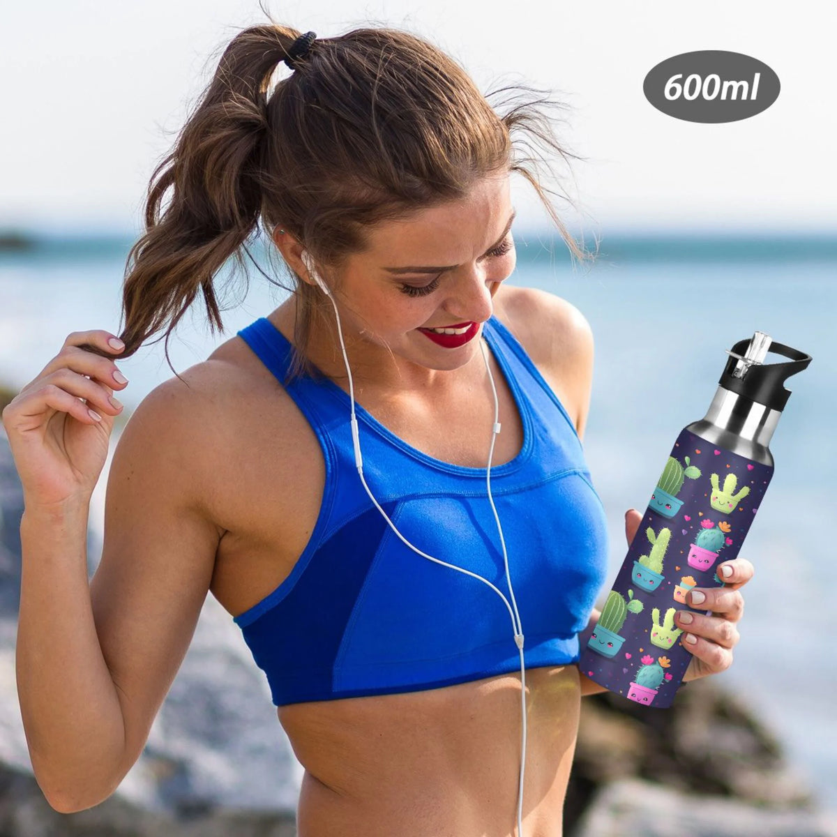 Stainless Steel Insulated Water Bottle with Straw Lid G8815