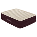 Maroon Queen Air Mattress with Built-in Pump J8158