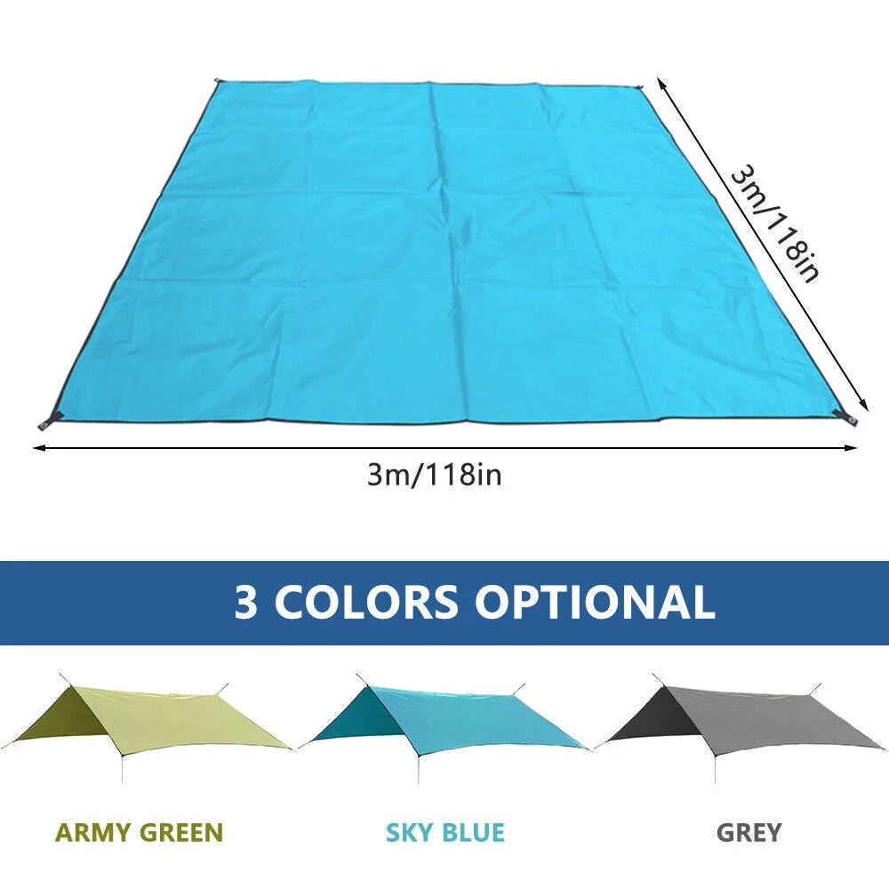 Blue 10'x10' Portable Beach Tent Sun Shelter D867399