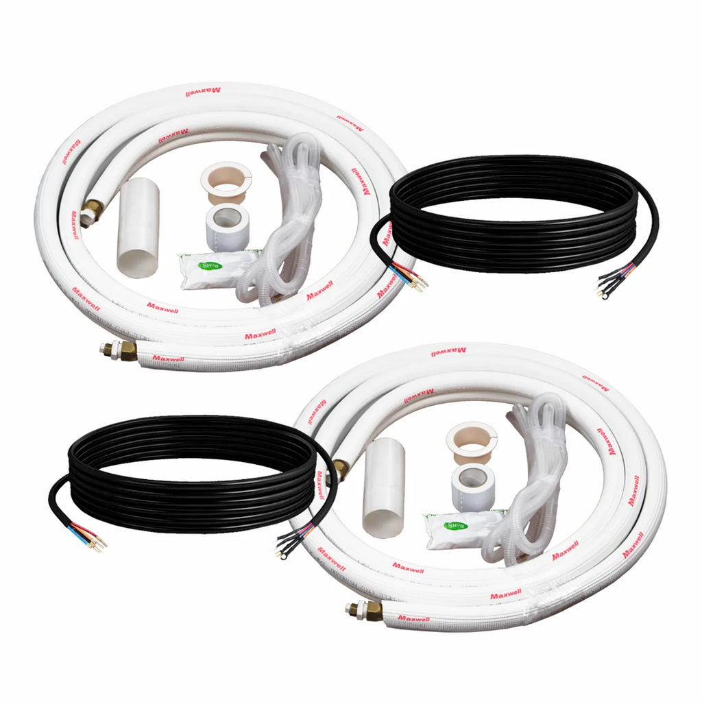 2-Zone Mini Split Air Conditioner Heat Pump System with 15 ft. Installation Kit and Wall Bracket B54091