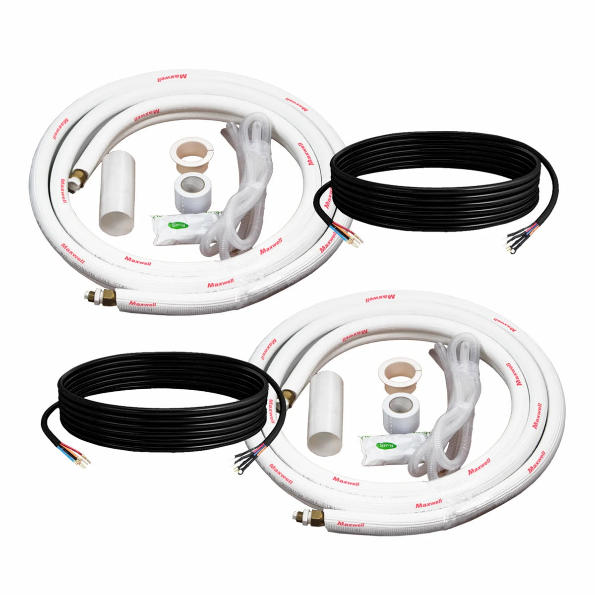 2-Zone Mini Split Air Conditioner Heat Pump System with 15 ft. Installation Kit and Wall Bracket B54091