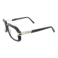 Matte Black Silver Eyeglasses L2841