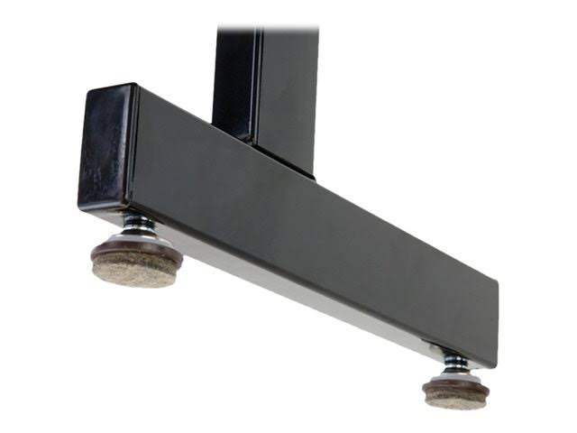Rectangular Folding Table Black Granite Black Base D151992