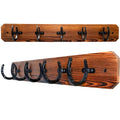 36.5" Wooden Wall Mounted Coat Rack with Hooks D766043