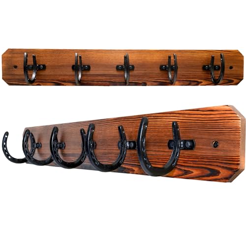 36.5" Wooden Wall Mounted Coat Rack with Hooks D766043