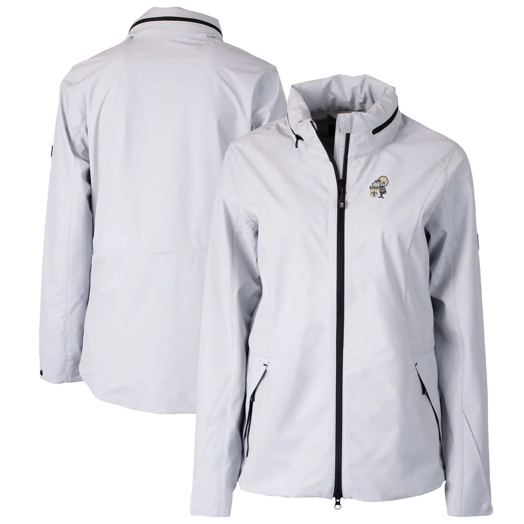 Gray Full-Zip Rain Jacket A56645