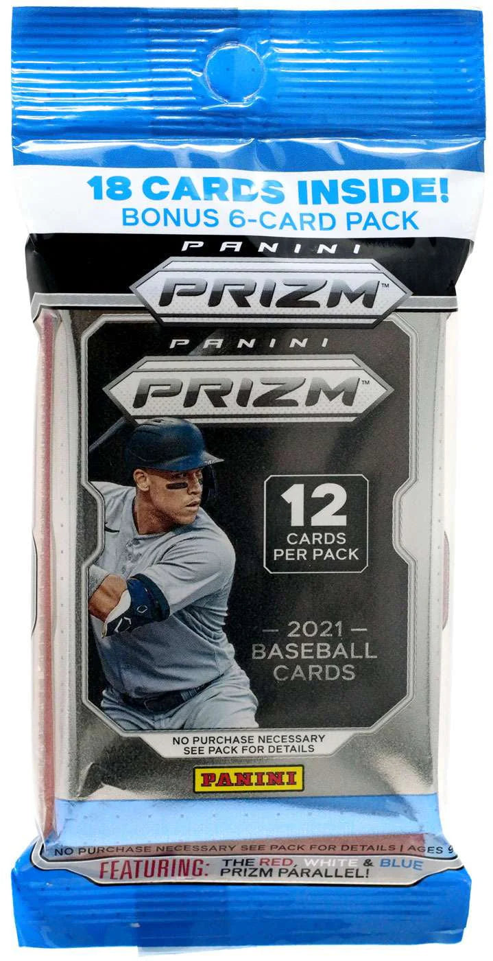 2021 Prizm Baseball Trading Card Cello Box (12 Packs) M4992